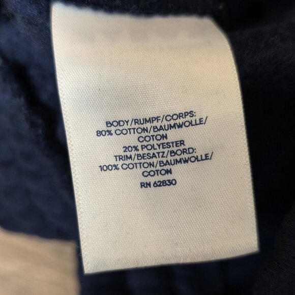 🔴 Lands End Shorts Boys Large 10H 12H Deep Sea Navy Knit Husky Elastic Waist - Picture 9 of 13